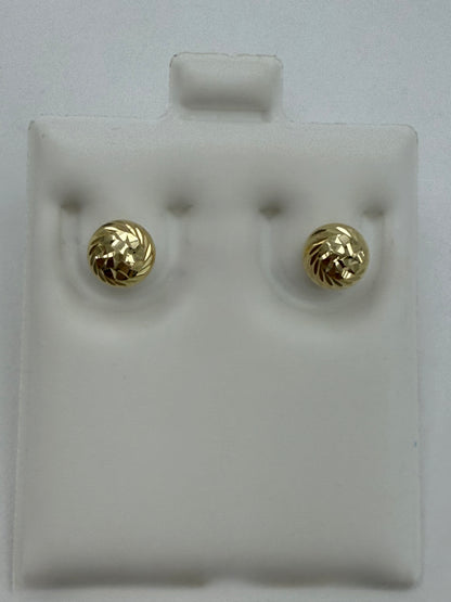 Aretes dormilonas 14K