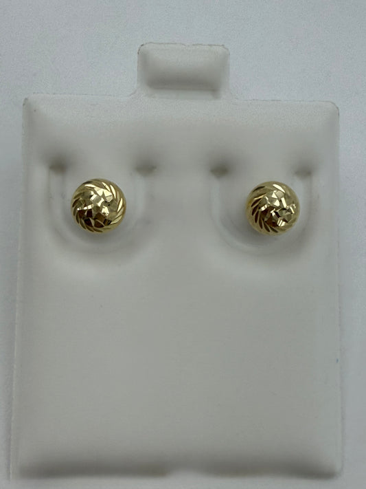 Aretes dormilonas 14K