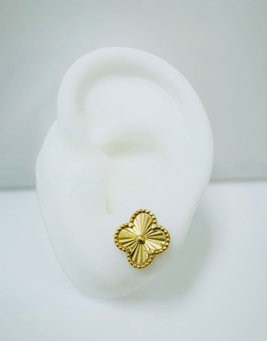 Aretes clover 14k