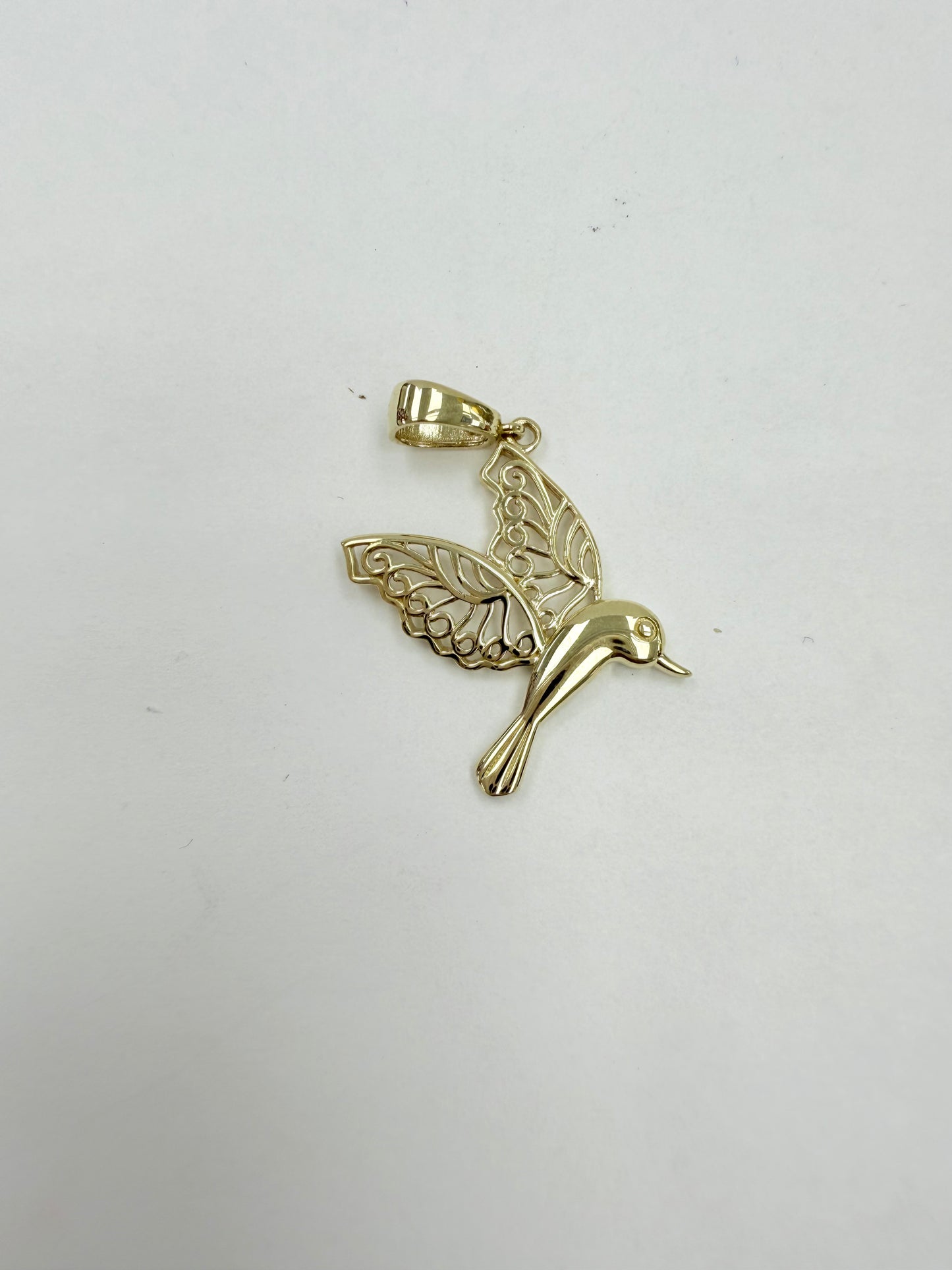 Dije de colibrí mediano 10k