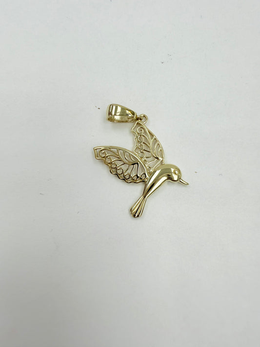 Dije de colibrí mediano 10k