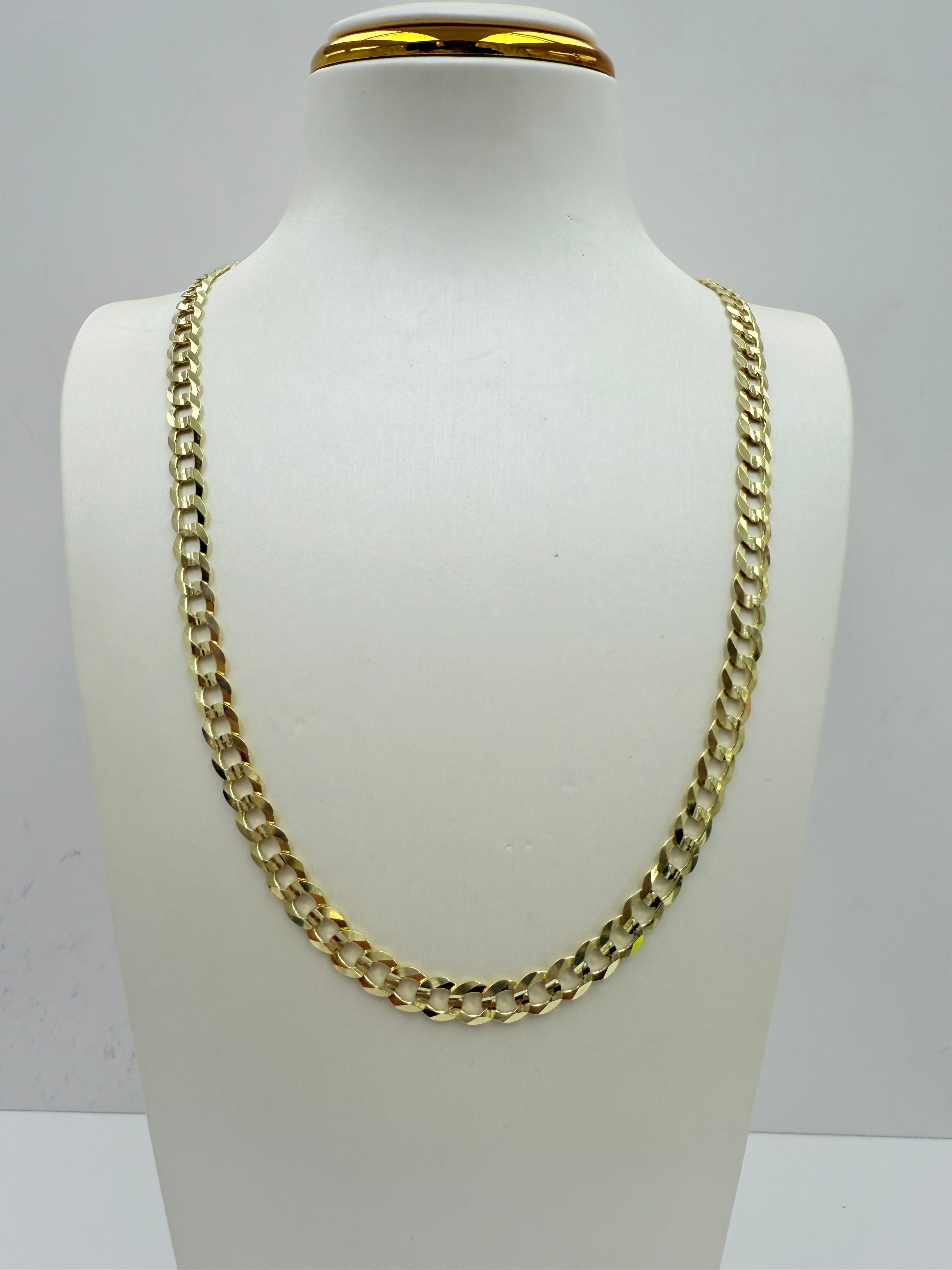 Cadena corte brillo 10k