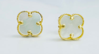 Aretes clover 14k