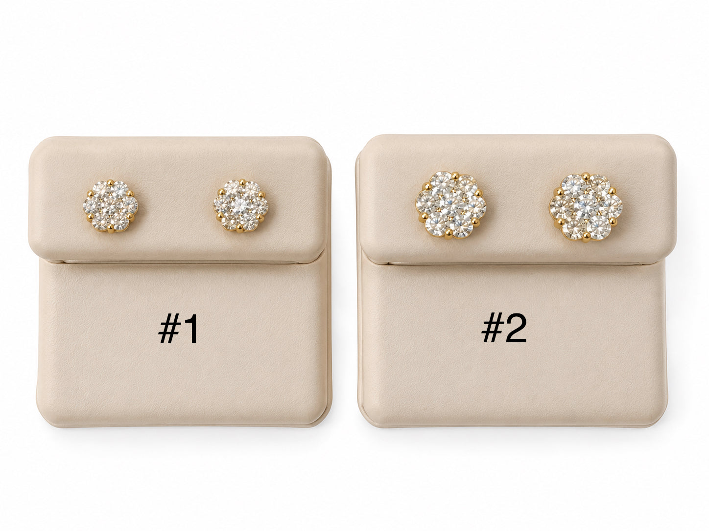 Aretes 14k Diamante creado