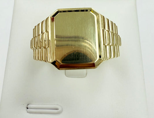 Anillo de hombre plain 10k