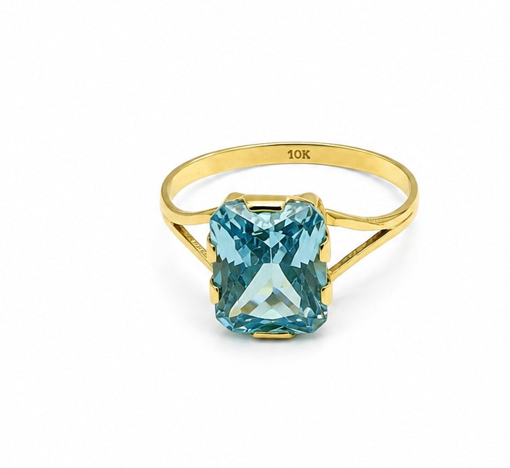 Anillo piedra 10k
