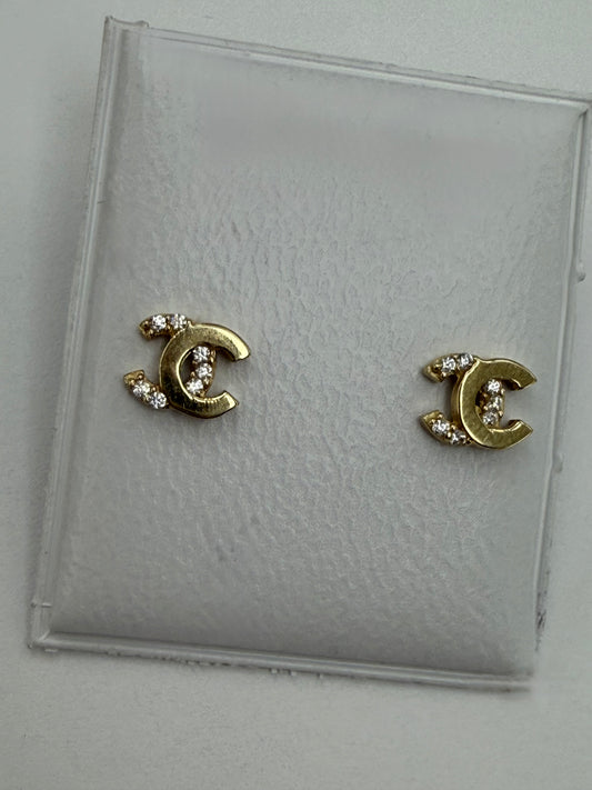 Aretes pequeños CC 14K