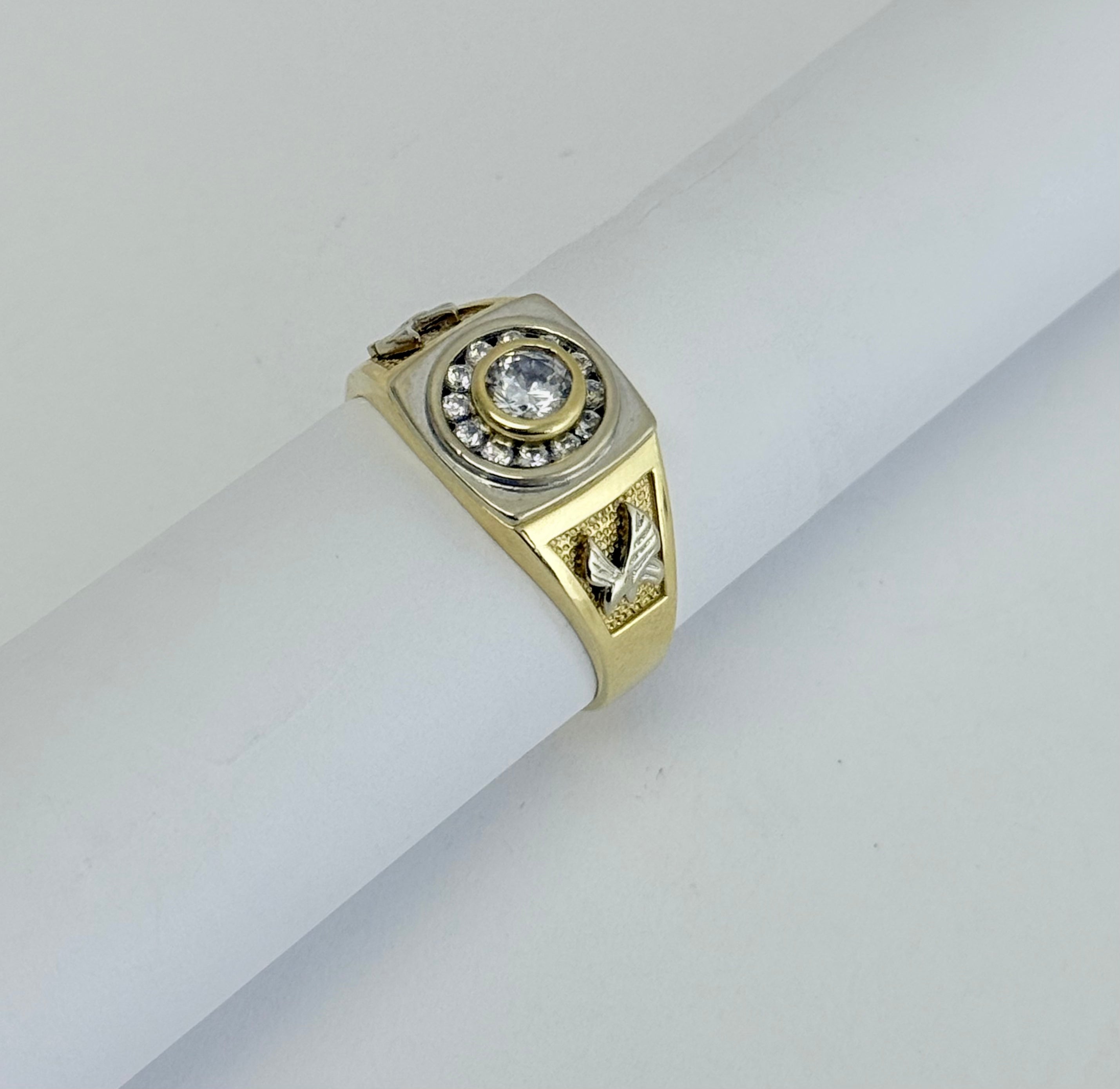 Anillo de Hombre Dos Oros 14k
