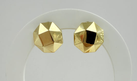 Aretes con cierre omega 14k