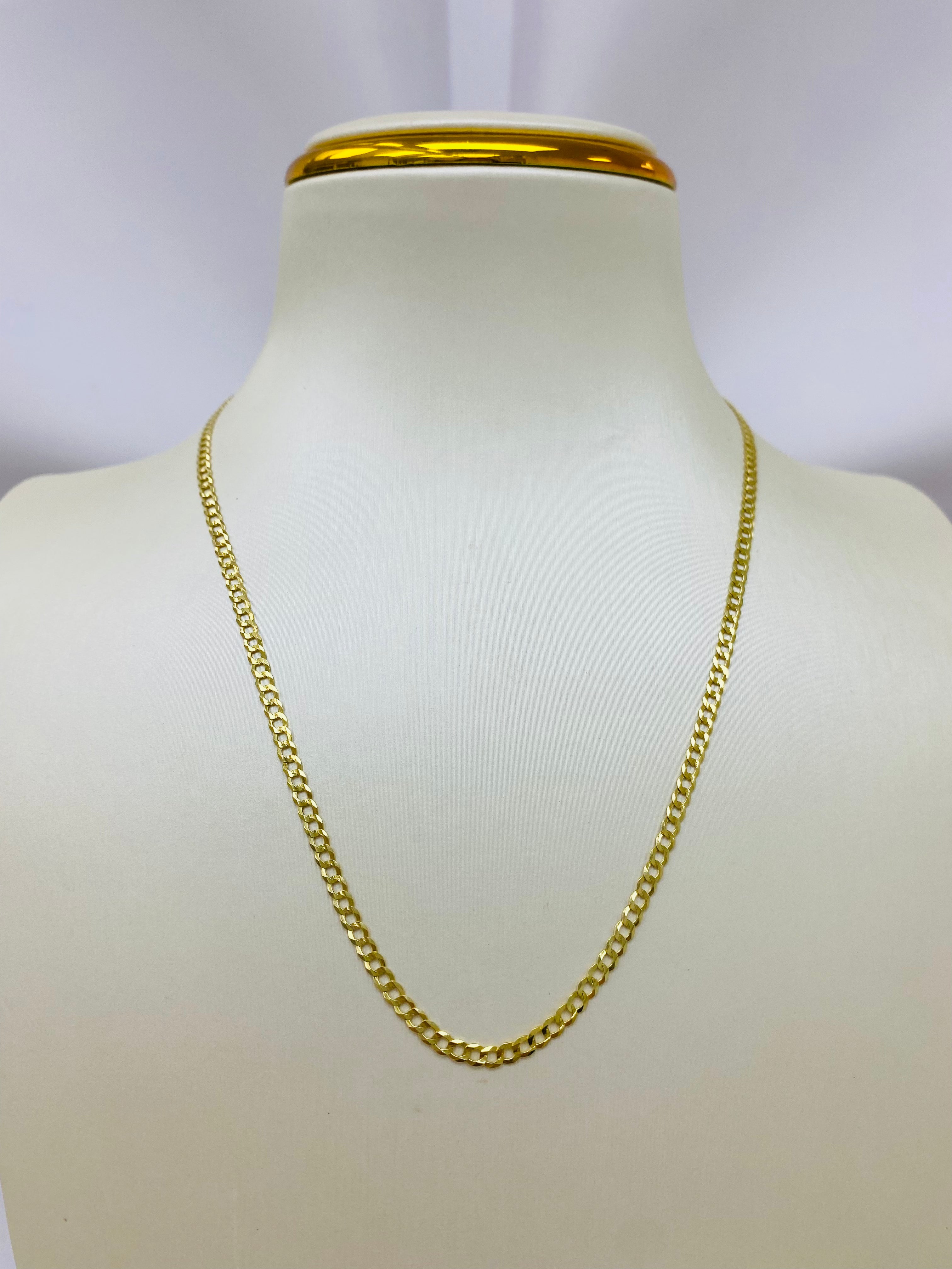 Cadena corte brillo 10k 2.5mm grosor