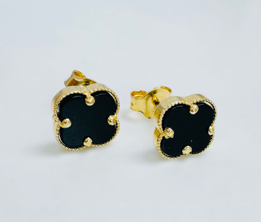 Aretes clover 14k