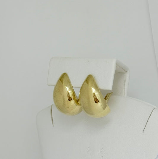 Aretes de Gota cierre huggie 10k