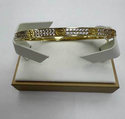Pulsera cartier sólida 10k