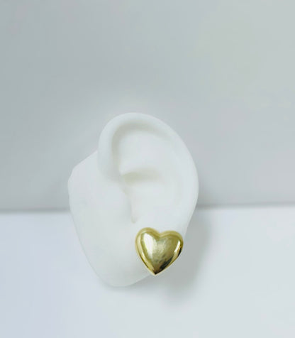 Aretes corazón 10k