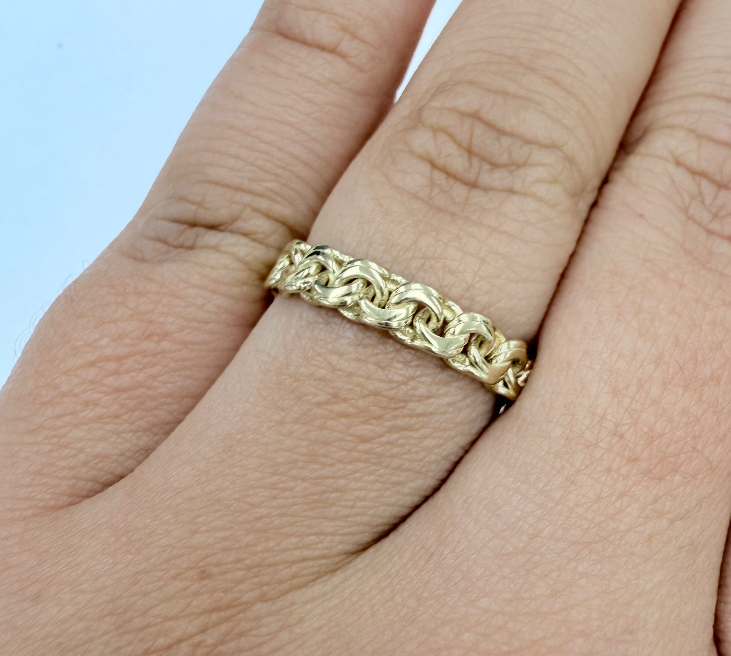 Anillo de tejido chino 10k