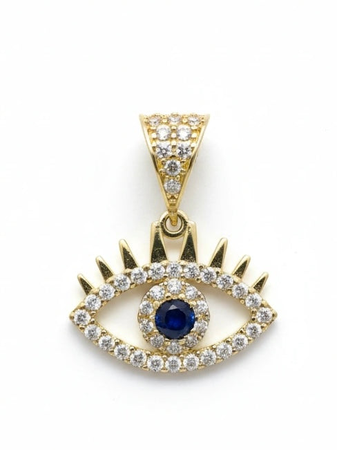 Dije de ojo azul 14k