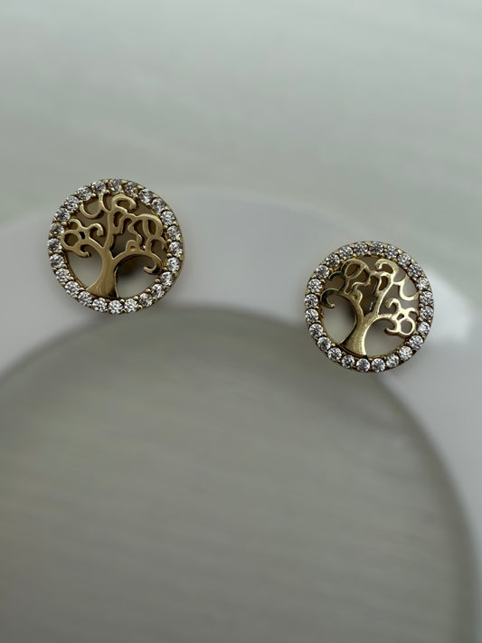 Aretes del árbol de la vida 10K
