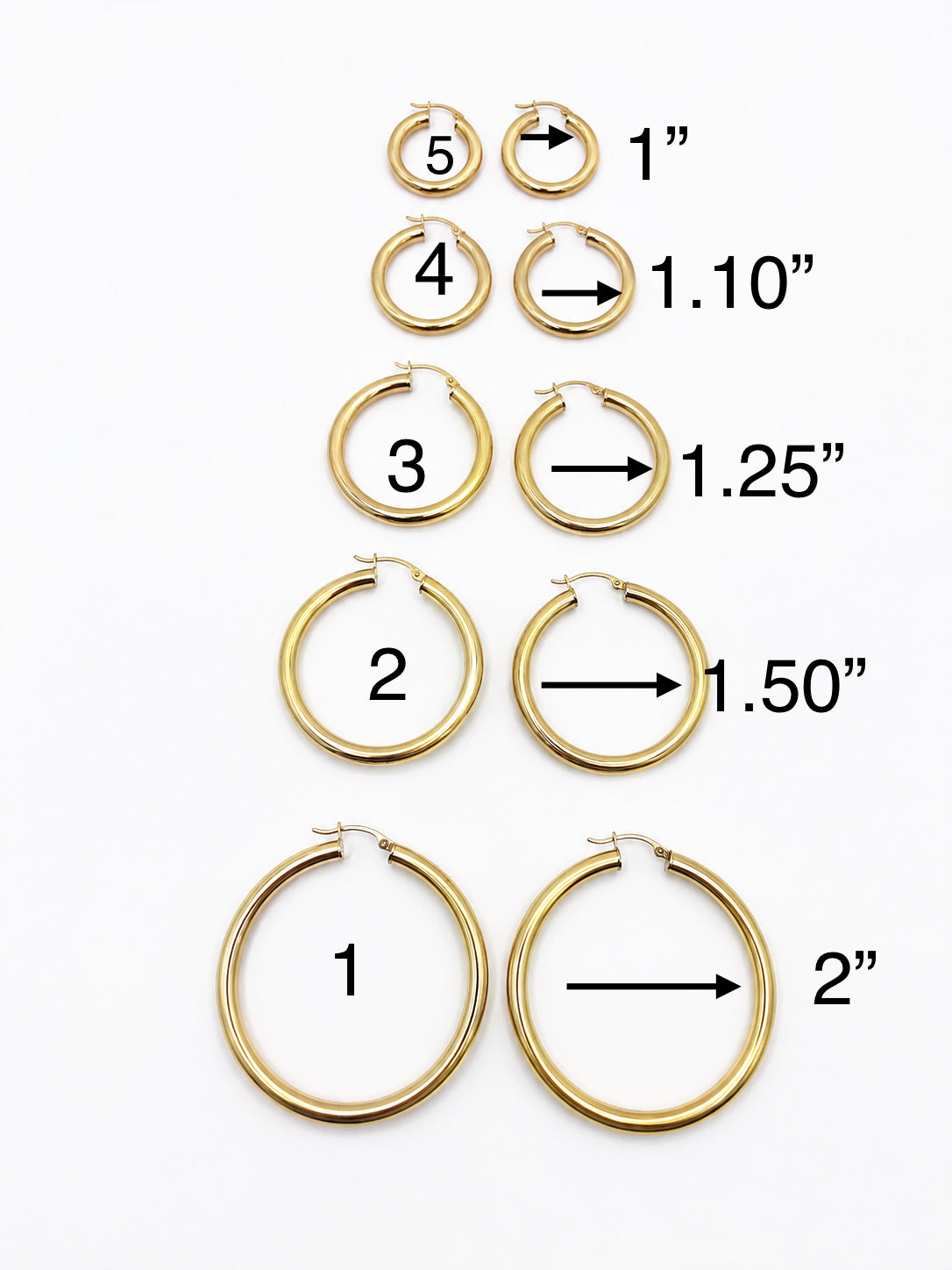 Argollas lisas 10k 4mm grosor