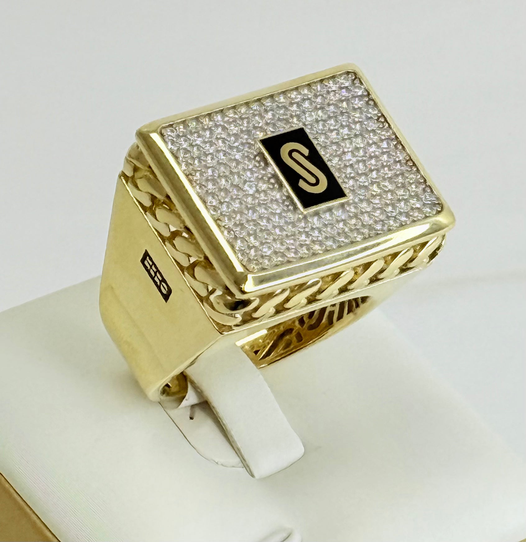 Anillo de Hombre 10k estilo Mónaco