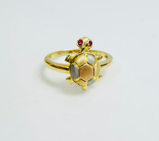 Anillo de tortuga 14k