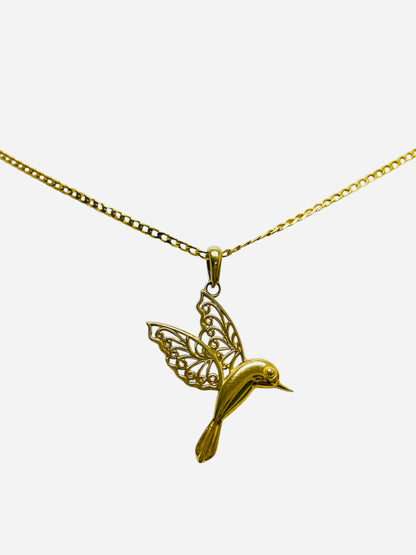 Cadena dije colibrí 14k