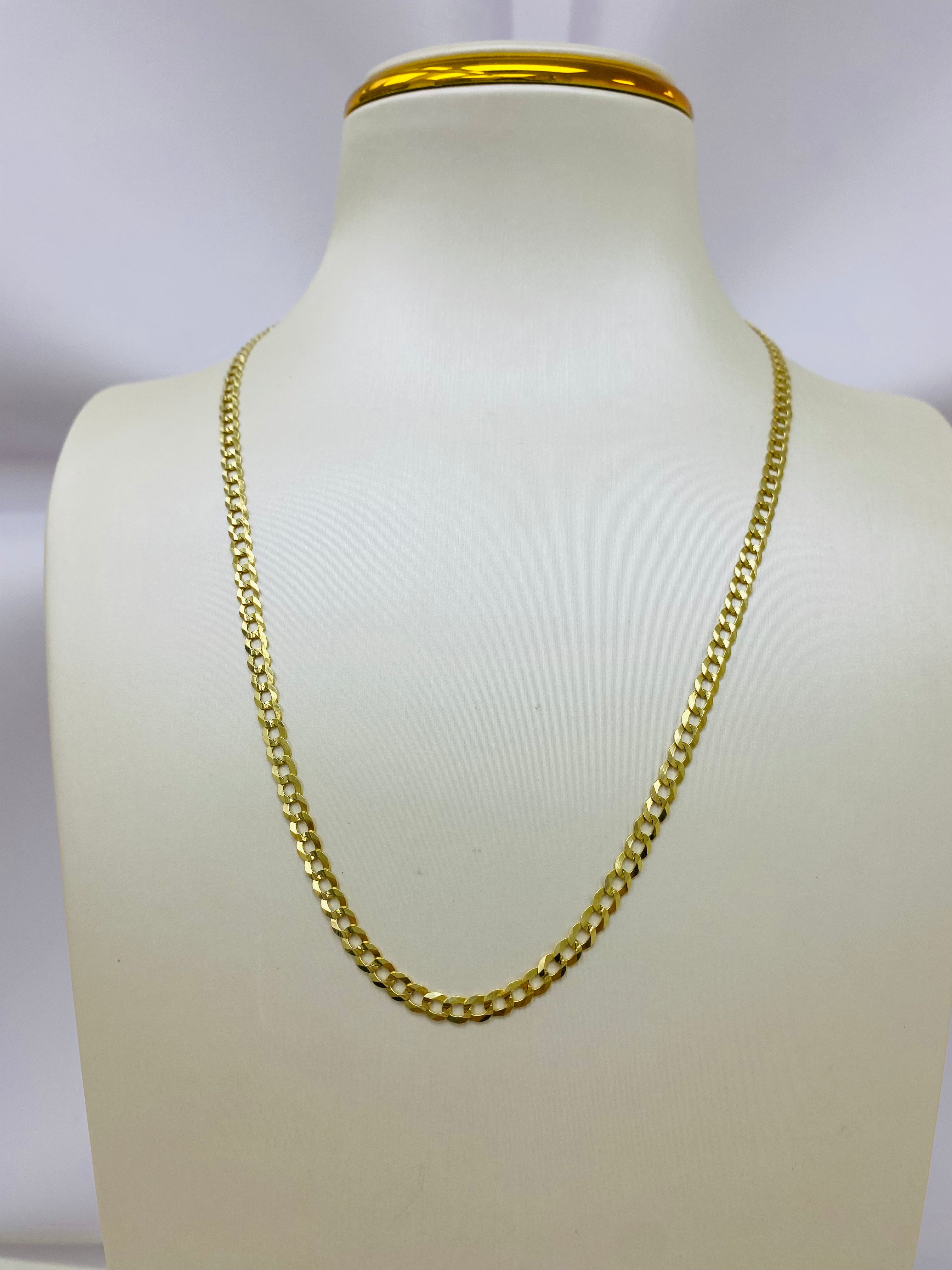 Cadena corte brillo 10k 3.5mm