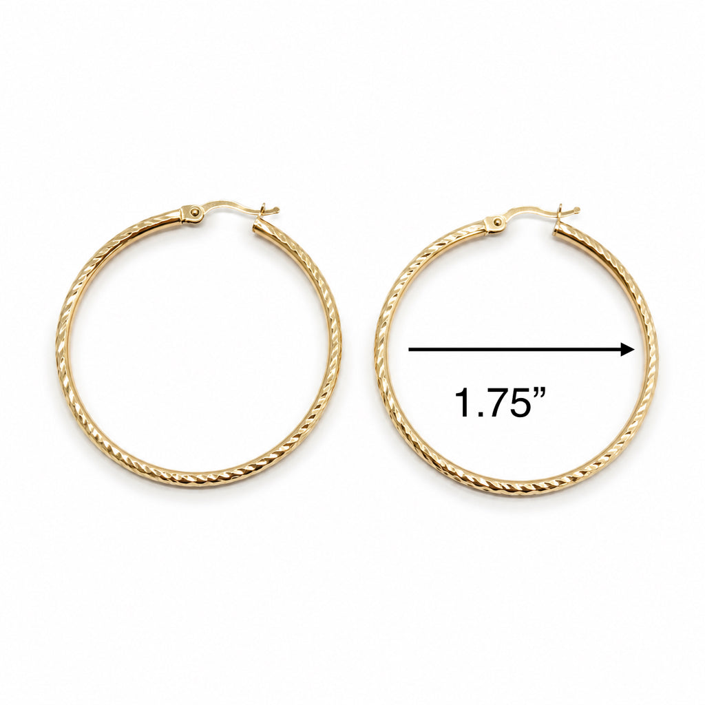 Argollas con diseño 10k
