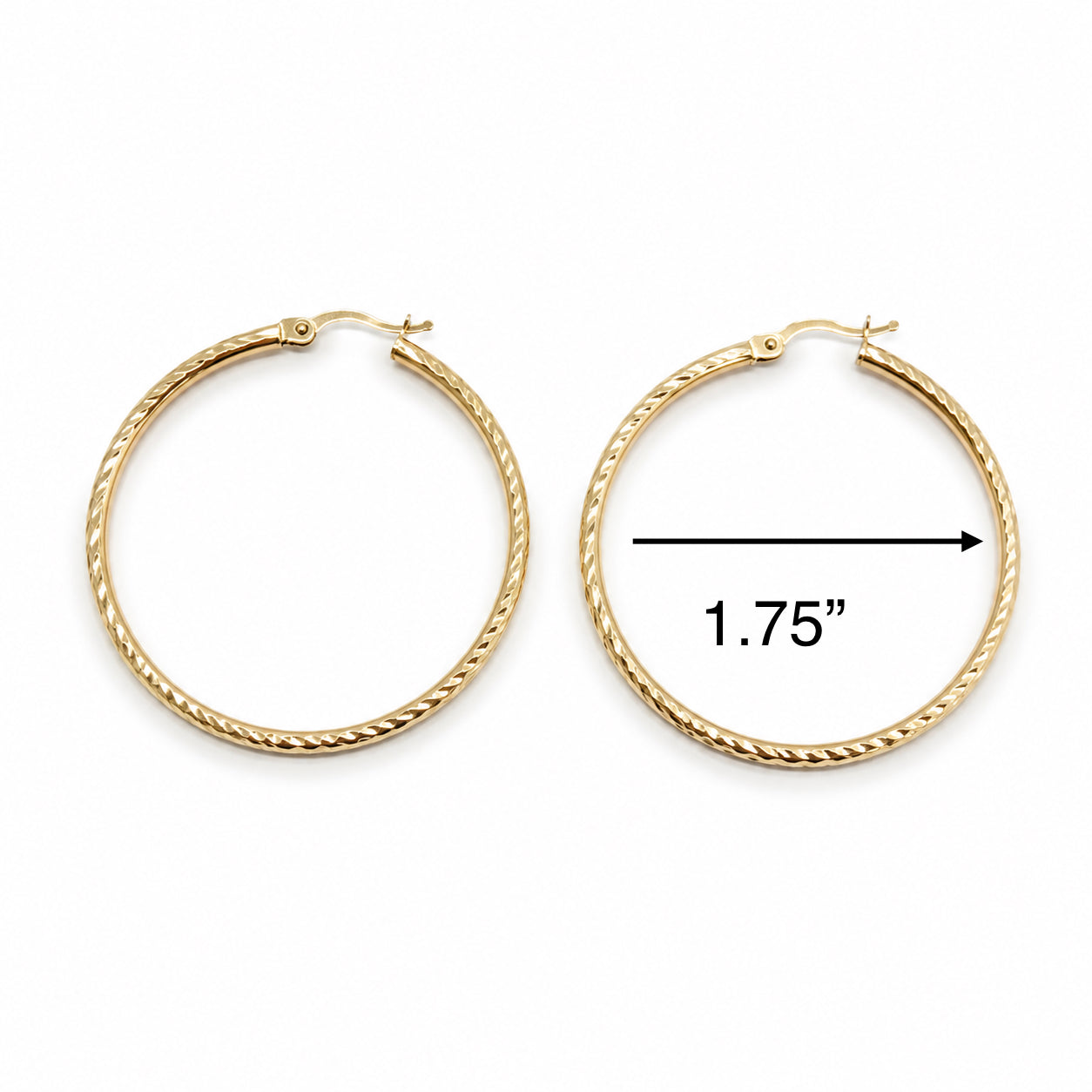 Argollas con diseño 10k