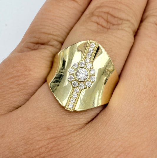 Anillo grande 10k