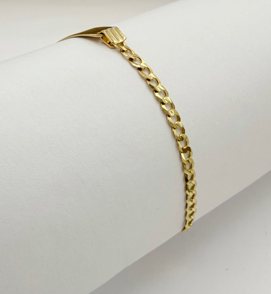 Pulsera placa para niño/niña 10k
