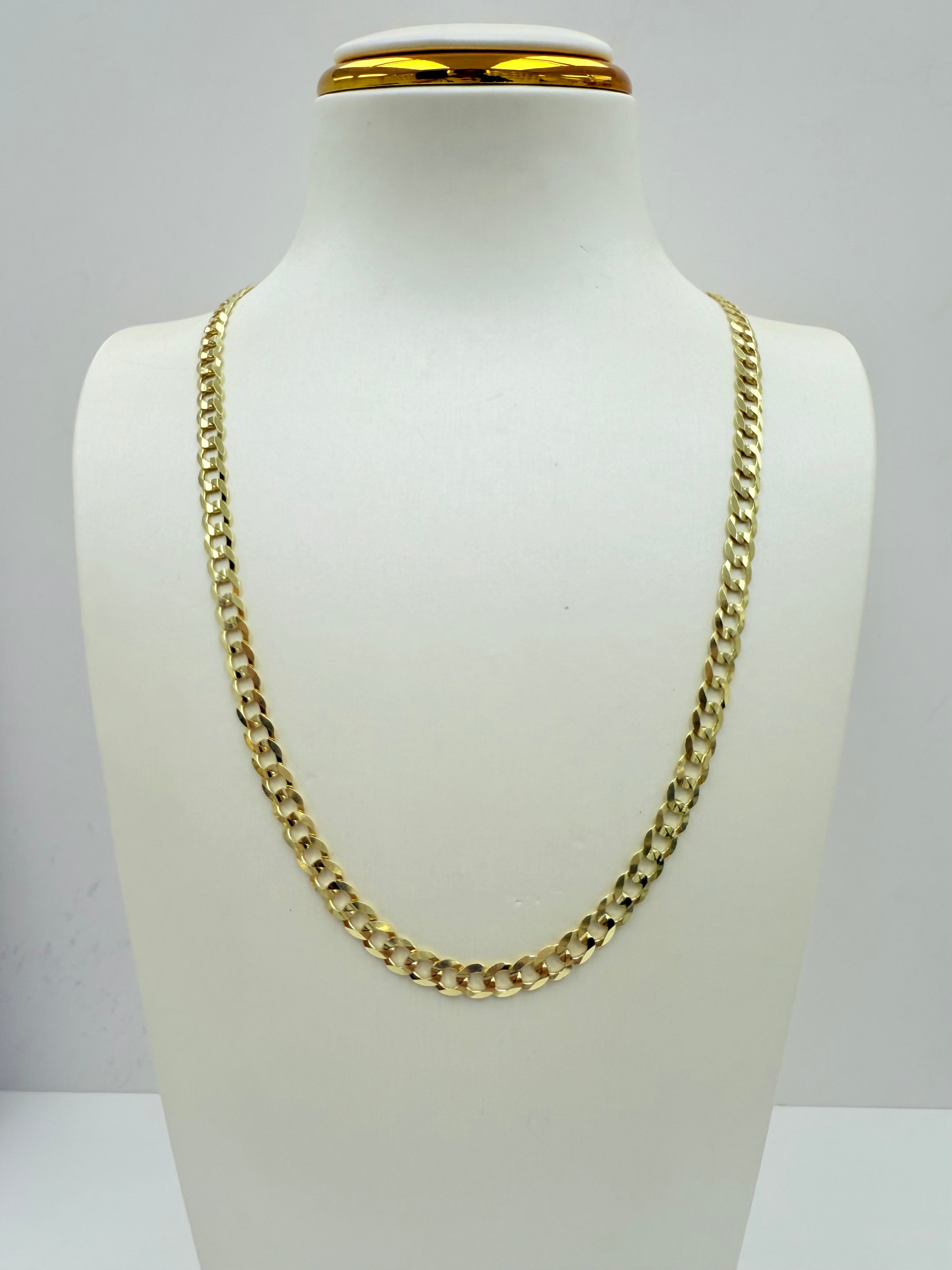 Cadena corte brillo 10k