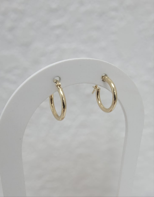 Argollas sencillas 14K