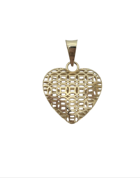 Dije de corazon 10K y 14K