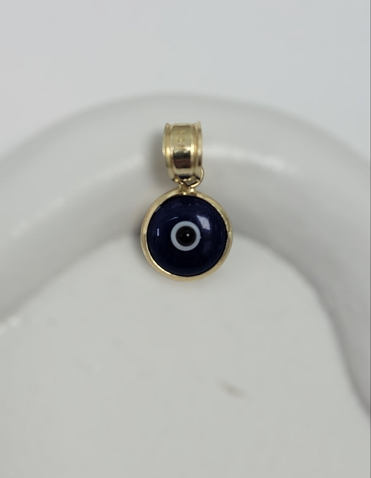 Dije de ojito azul 14K
