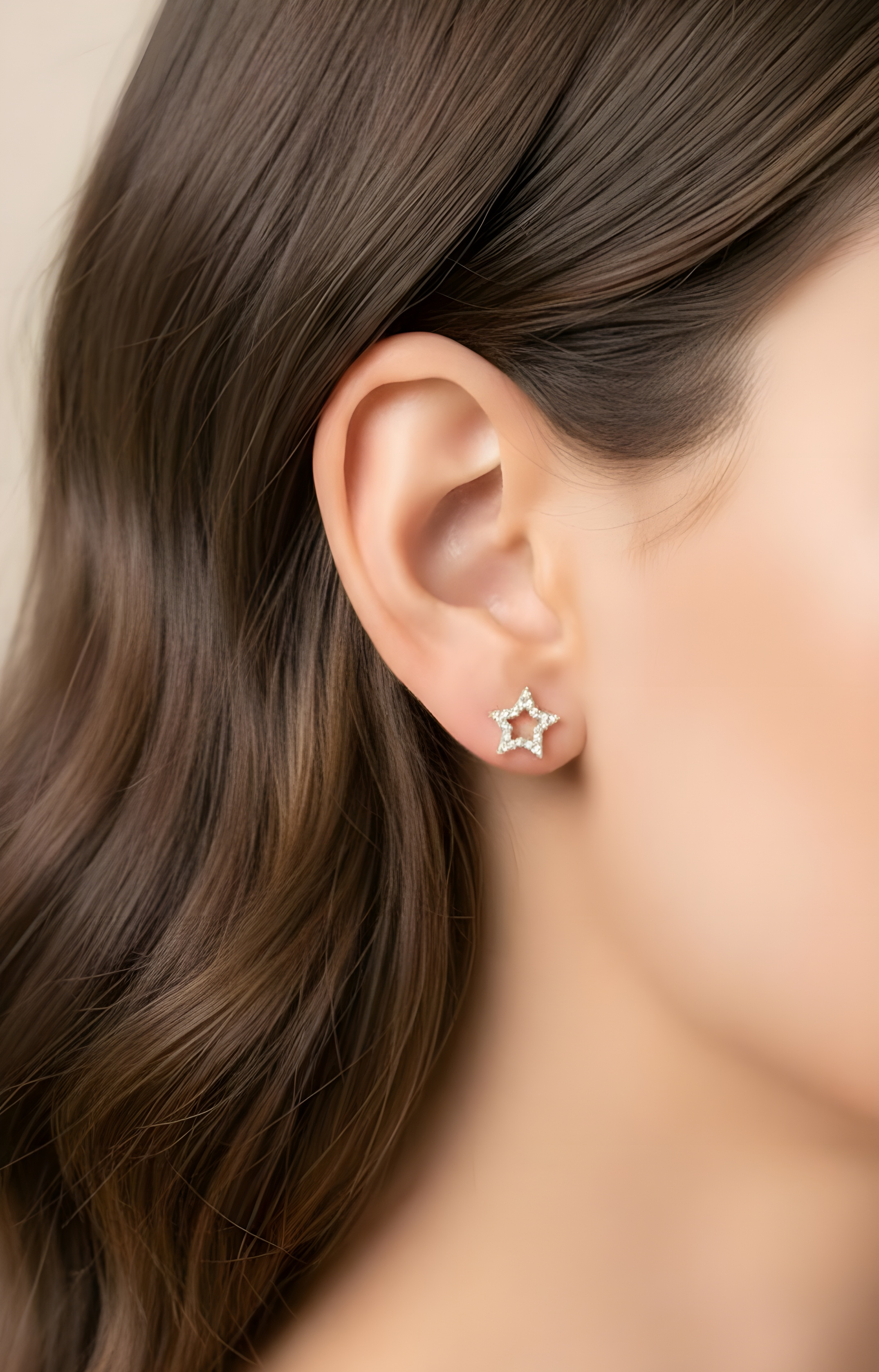 Aretes de estrella 14K