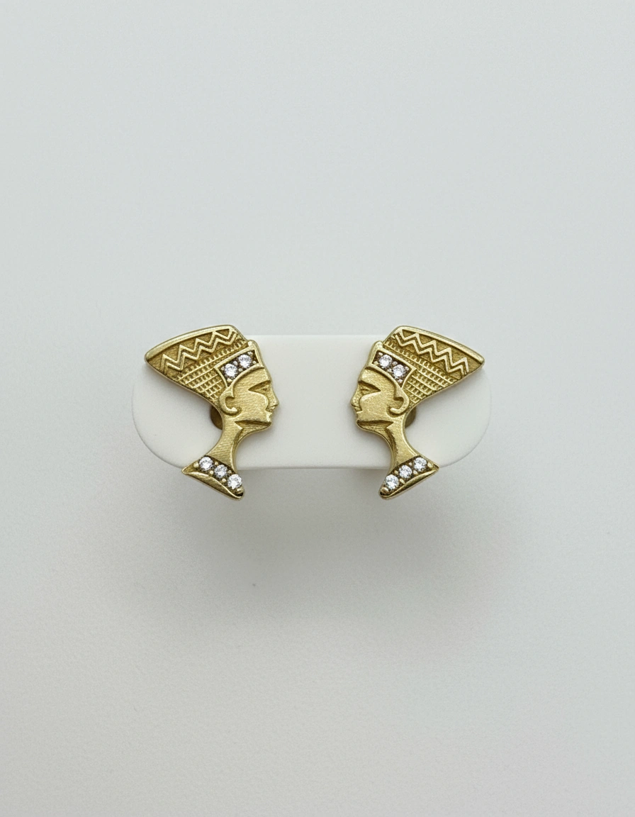 Aretes de nefertiti 10K