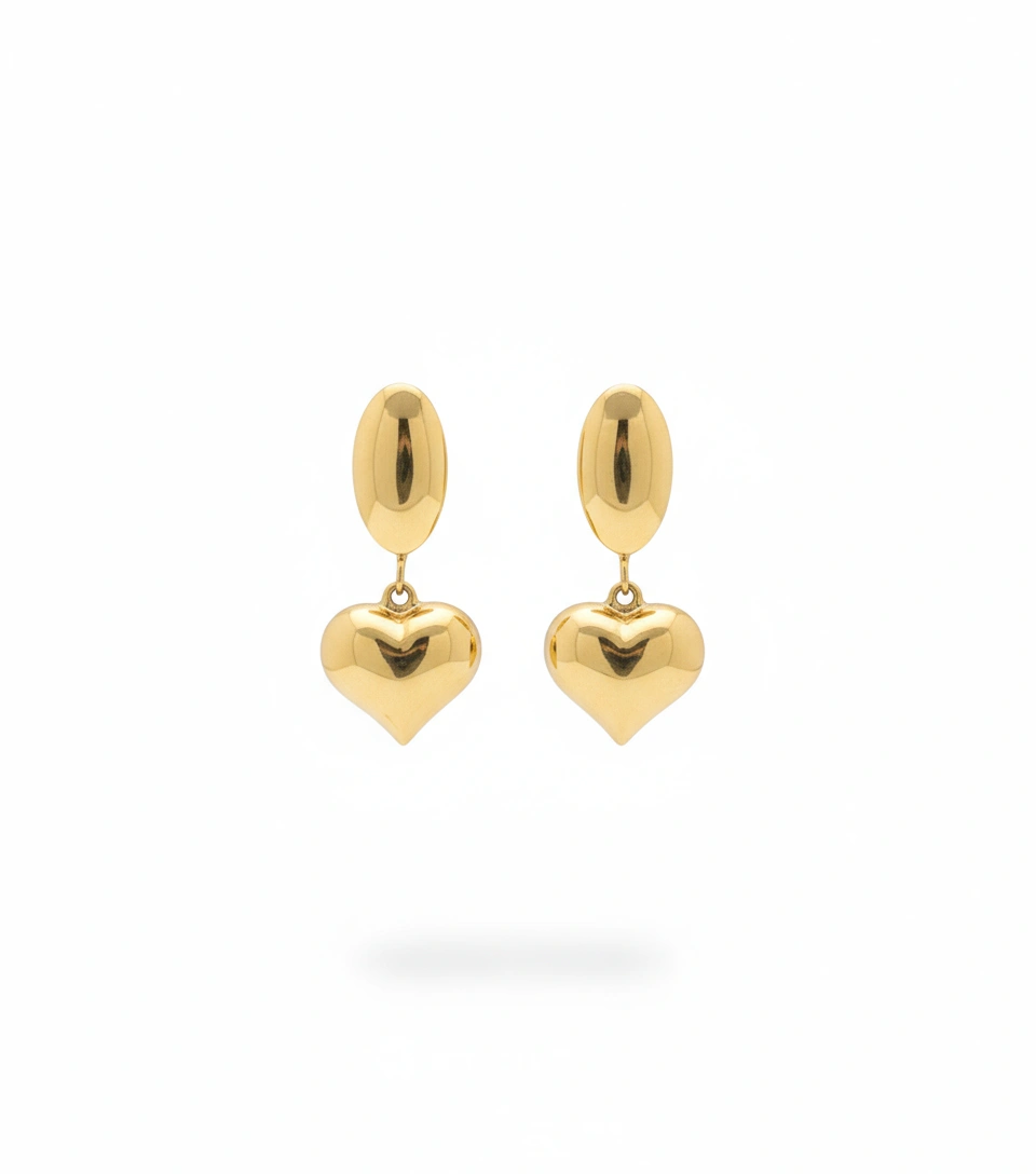 Aretes colgantes 10K