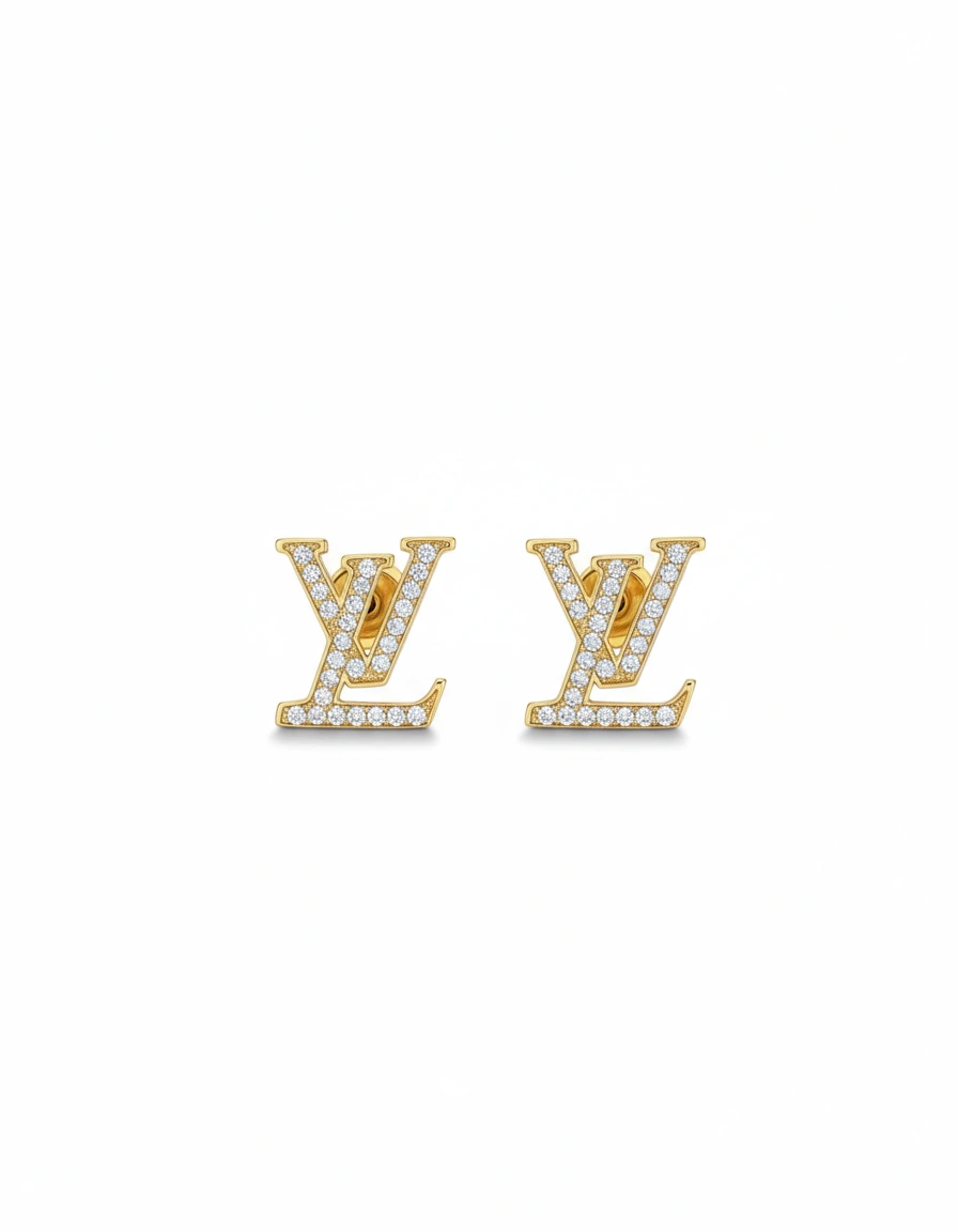 Aretes LV 14K