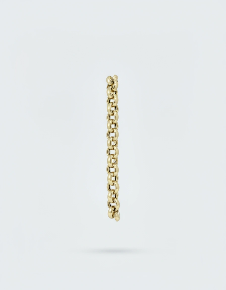 Pulsera rolo 14 k size 7.5