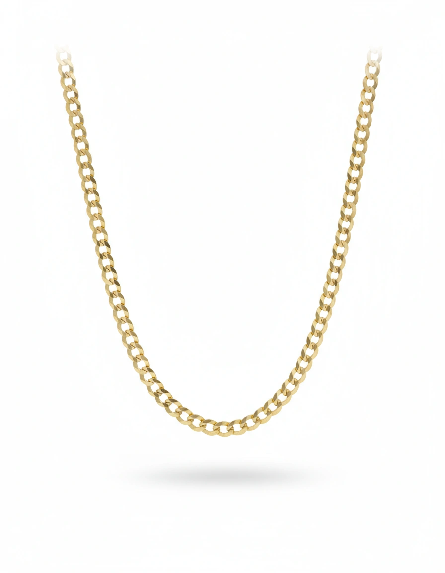 Cadena corte brillo 14K