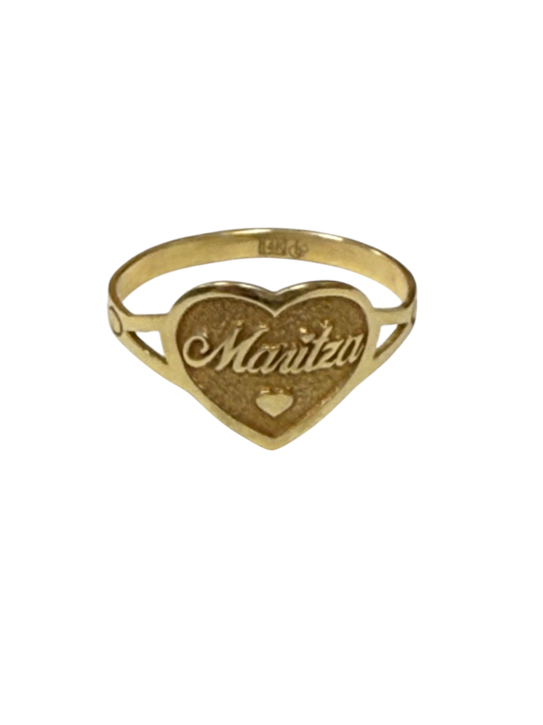 Anillo nombre 14K