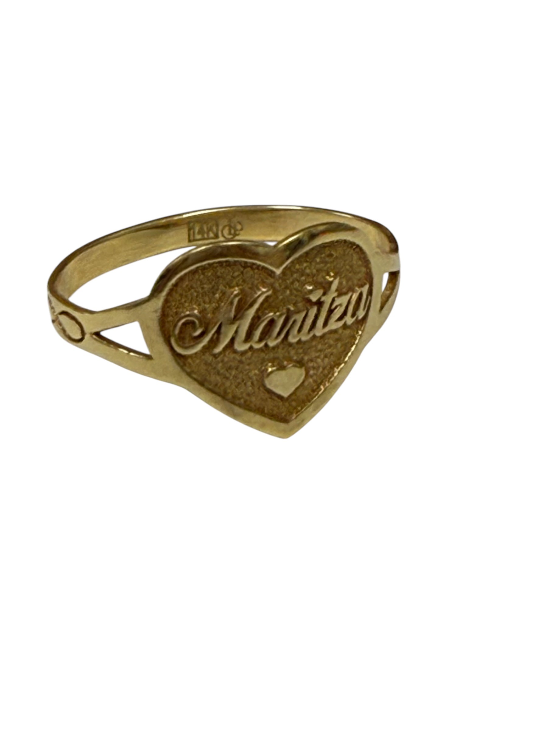 Anillo nombre 14K