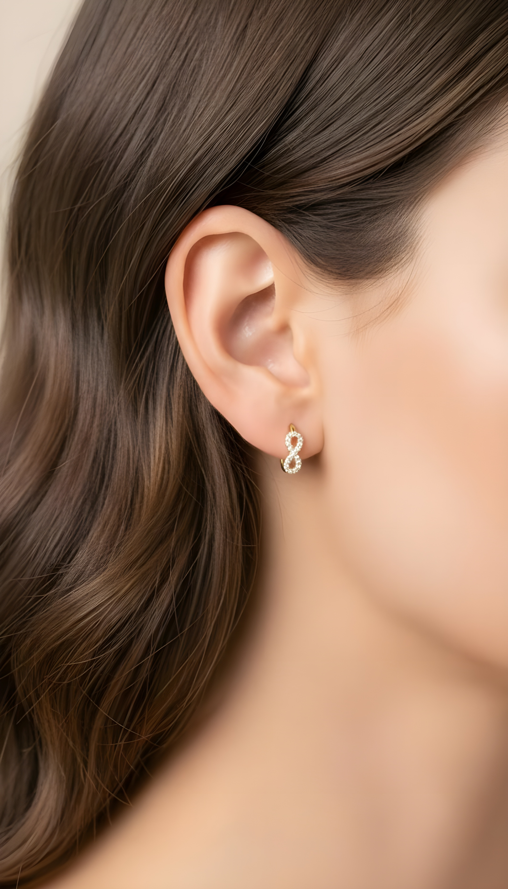 Argollas de infinito 14K