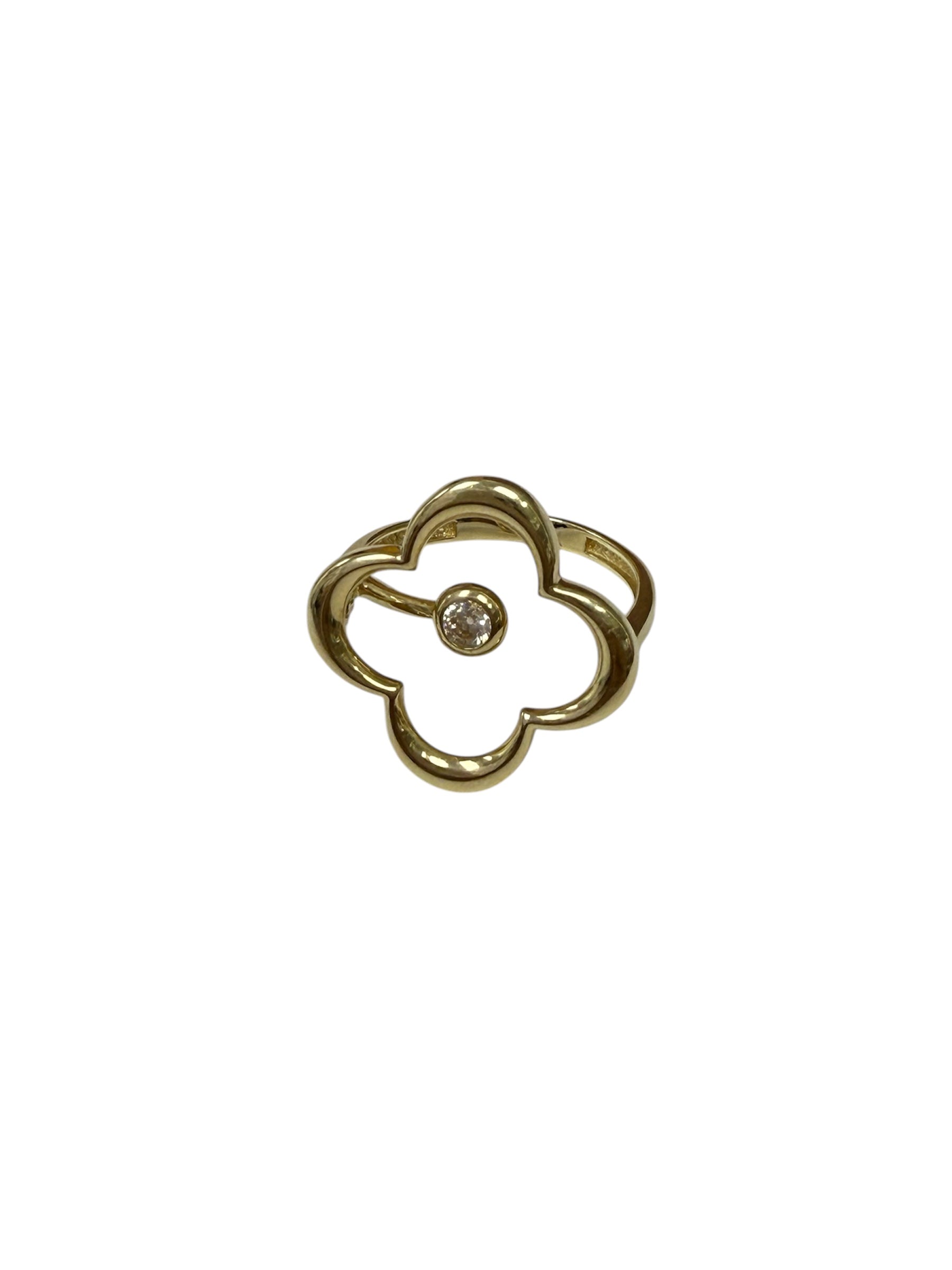 Anillo flor 10K