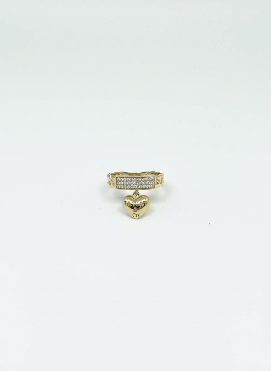 Heart ring pendants 10K