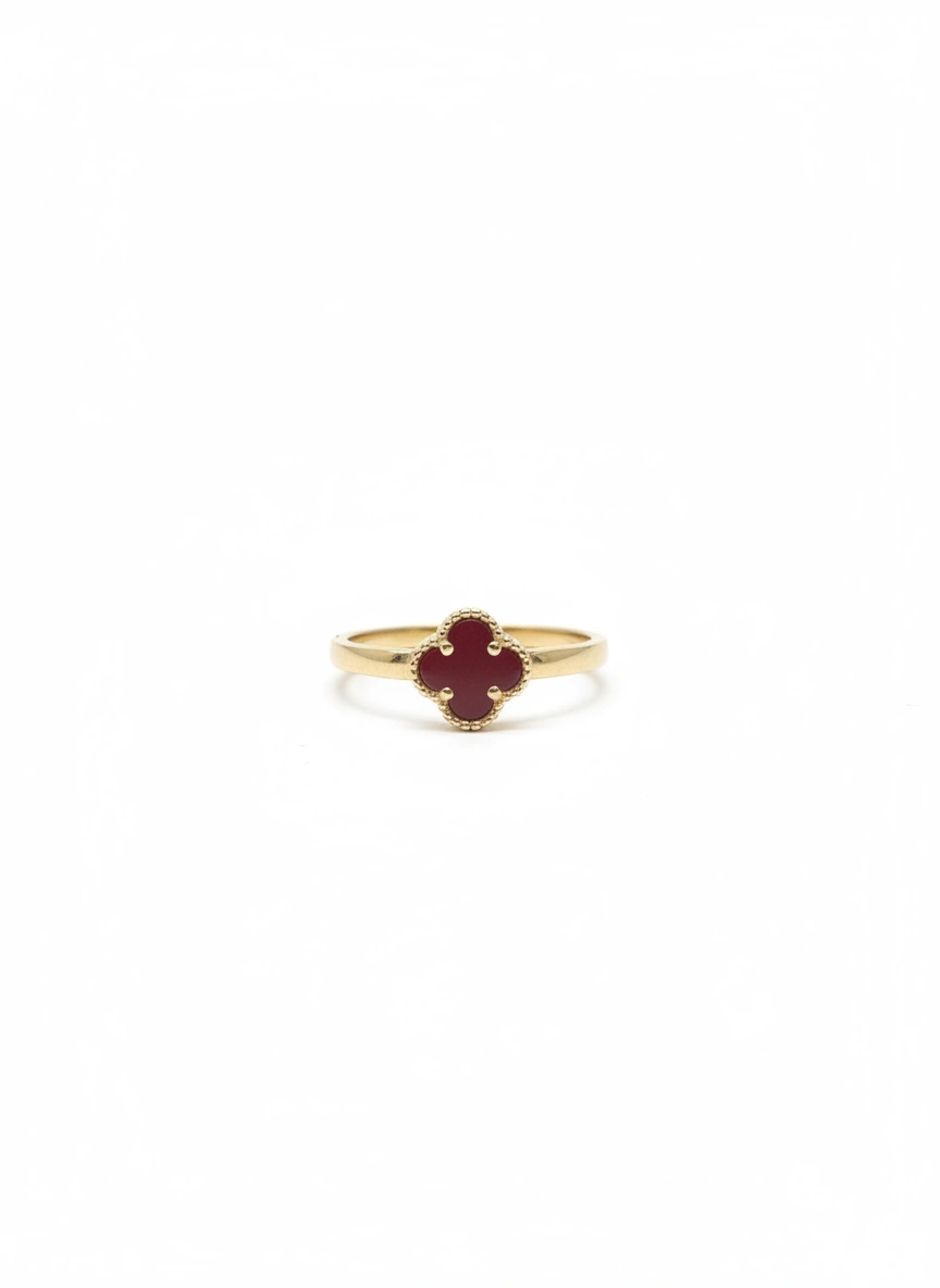 Mini clover ring 10k