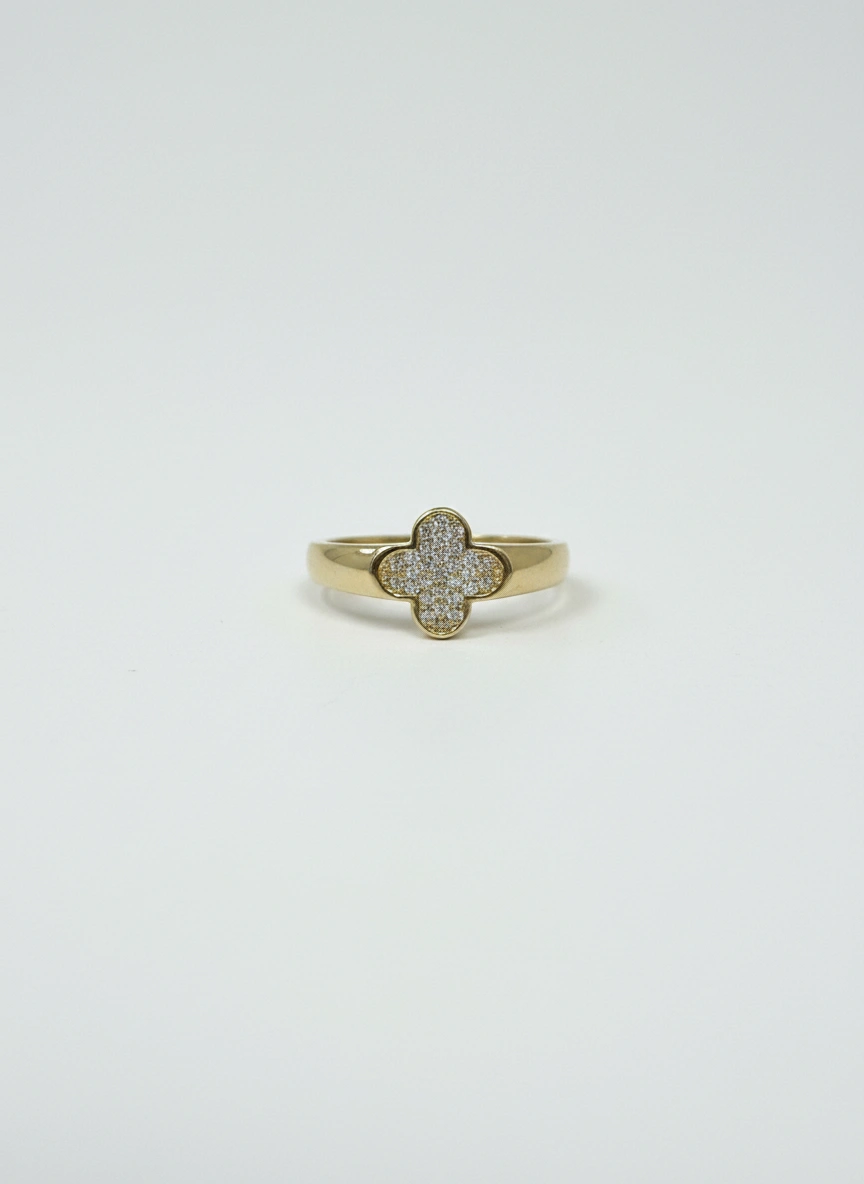 Flower ring 14k