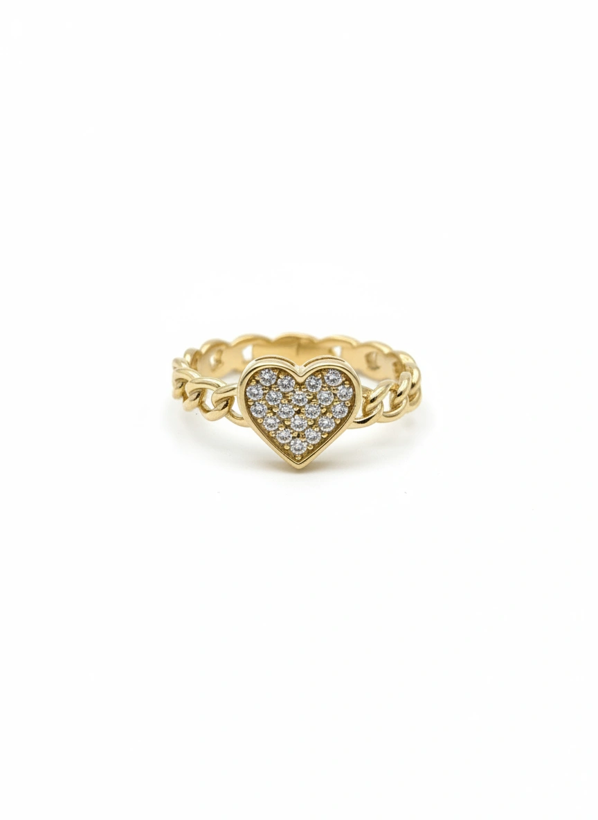 Heart ring 10k