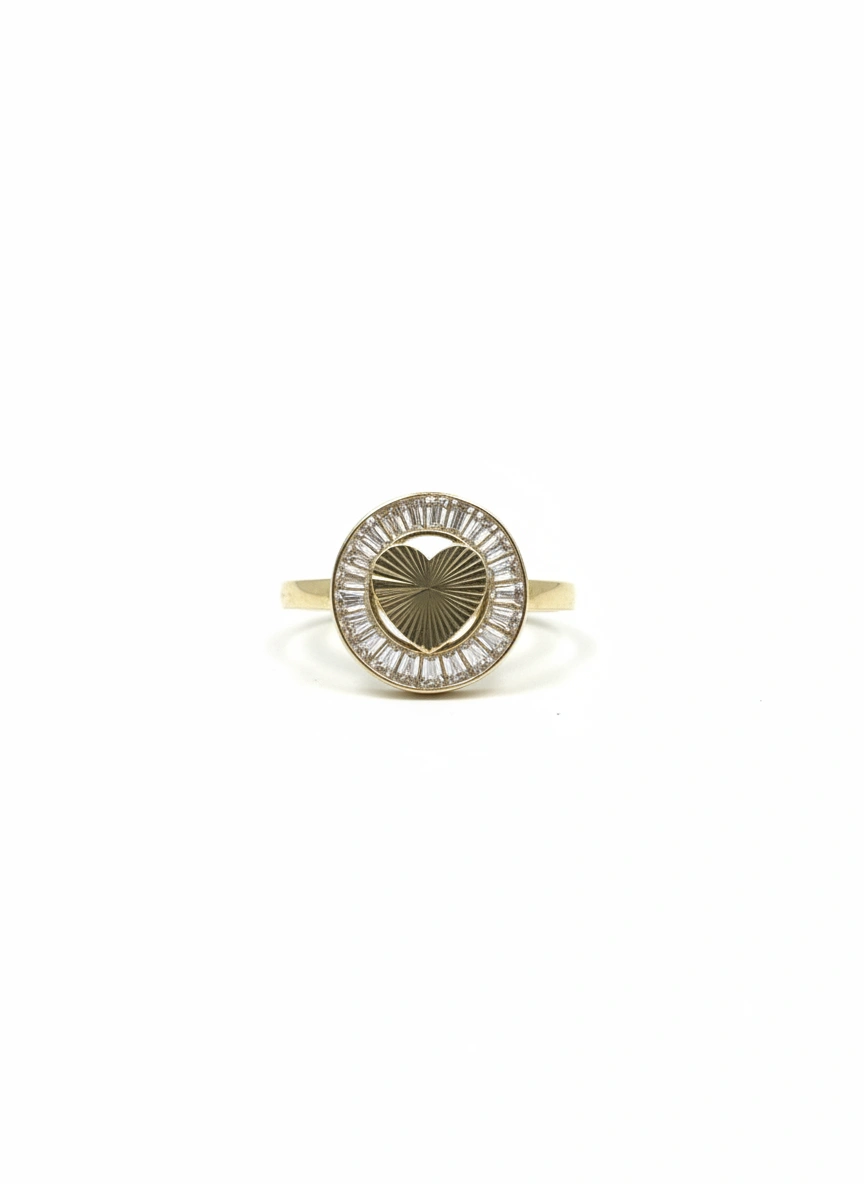 Heart ring 10k