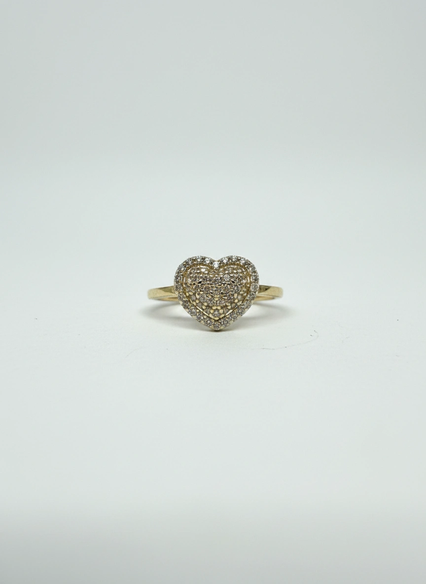 Heart ring 10k